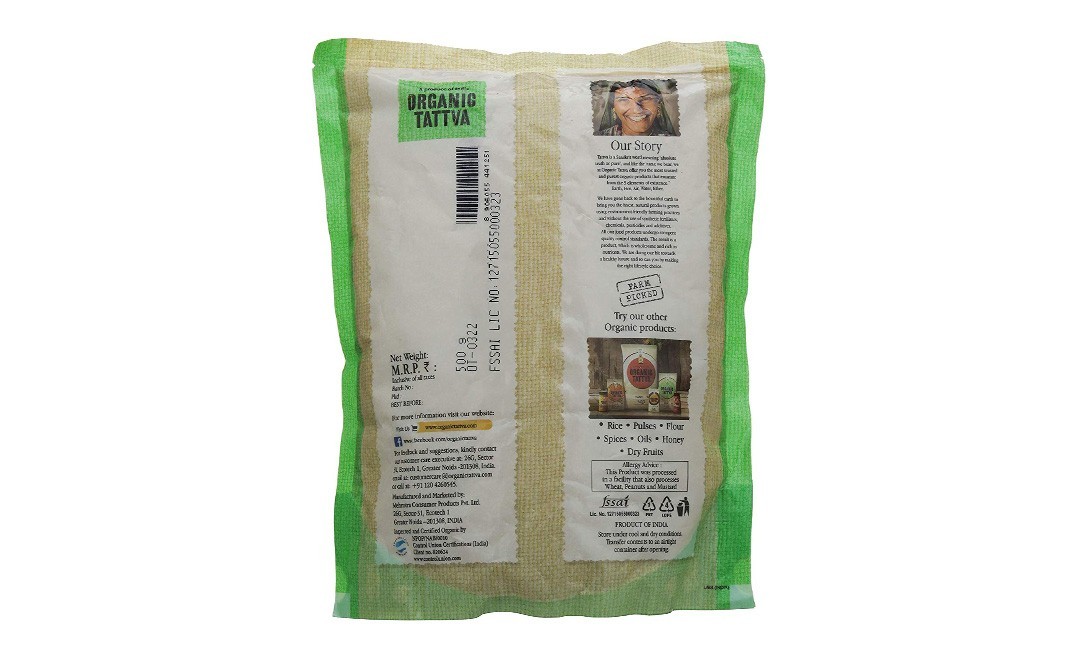 Organic Tattva Wheat Bran    Pack  500 grams